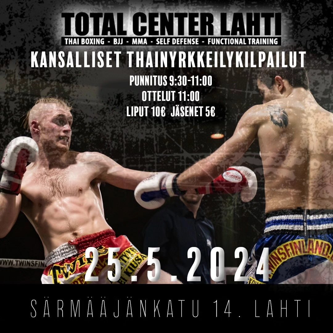 Salikilpailut Lahti Thaiboxing Club 25.5.2024